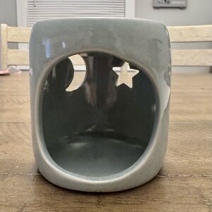 Light blue moon and stars tea light warmer for wax melts
